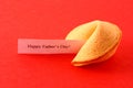 Fortune Cookie on Red Royalty Free Stock Photo