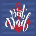 Father's Day greeting card title.