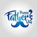 happy fathers day greeting card vector illustration Royalty Free Stock Photo