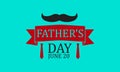 Father`s Day Holiday Concept Celebrated on June 20 Every Year. Father`s Day Template for background, Banner, Poster, Card Holida