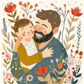 Father\'s Day Love: Heartwarming Watercolor Paintings