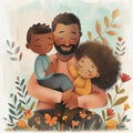 Father\'s Day Love: Heartwarming Watercolor Paintings