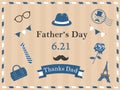 Father`s Day Message card