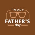 Father`s day special gif card design.