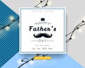 Father s Day special offer vector illustration poster