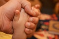 Father's and his son hand in hand. Family concept Royalty Free Stock Photo