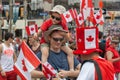 Father and Son on Canada Day Royalty Free Stock Photo