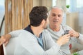 father and son drinking coffee Royalty Free Stock Photo