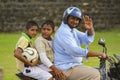 Father and son, the happiness familyÃ¯Â¼ÅGalle, Sri Lanka