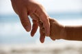 Father and son holding hands Royalty Free Stock Photo