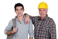 Father and son portrait Royalty Free Stock Photo