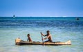 Father and son at sea Royalty Free Stock Photo