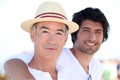 Father and son on vacation Royalty Free Stock Photo