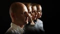 Father and sons, the concept of genetics and heredity. Royalty Free Stock Photo