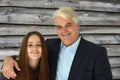 Father and teenage daughter having fun together Royalty Free Stock Photo