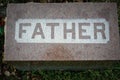 Father Tombstone Royalty Free Stock Photo