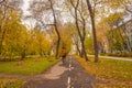 Father walk with his son in park Royalty Free Stock Photo