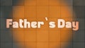 Father's Day 3D word in gradient background