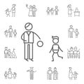 Fatherhood, family icon. Family life icons universal set for web and mobile Royalty Free Stock Photo