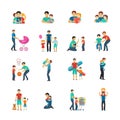 Fatherhood Flat Icons