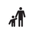 Fatherhood vector icon design template