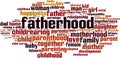 Fatherhood word cloud Royalty Free Stock Photo