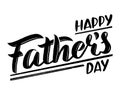 Fathers day calligraphy in black and white