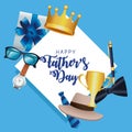 fathers day card Royalty Free Stock Photo