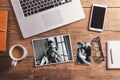 Fathers day concept. Office desk. Studio shot. Royalty Free Stock Photo