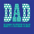Fathers day with golfball pattern