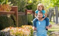 fathers day. happy father and son having fun outside. family value. childhood and parenthood