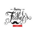 Fathers Day Lettering Calligraphic.Happy Fathers Day Handwritten