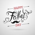 Fathers Day Lettering Calligraphic.