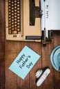 Fathers day messages written on paper Royalty Free Stock Photo