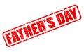 Fathers day red stamp text Royalty Free Stock Photo