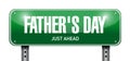 fathers day street sign illustration design