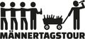 Fathers day tour with handcart and beer german