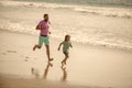 fathers or family day. daddy with kid boy on summer day. dad and child having fun outdoors. Royalty Free Stock Photo