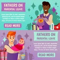 Fathers Parental Leave Orthogonal Banners