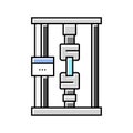 fatigue testing materials engineering color icon vector illustration