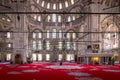 Fatih Mosque, Istanbul interior Royalty Free Stock Photo