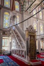 Fatih Mosque, Istanbul interior minbar Royalty Free Stock Photo