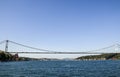 Fatih Sultan Mehmet Bridge also known as the Second Bosphorus Bridge. Istanbul Turkey Royalty Free Stock Photo