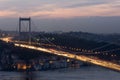 The Fatih Sultan Mehmet Bridge, Istanbul-Turkey Royalty Free Stock Photo