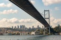Fatih Sultan Mehmet Bridge. Istanbul, Turkey Royalty Free Stock Photo