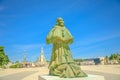 Pope sculpture in Fatima