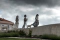 Fatima, Portugal, June 12, 2018: Children from Fatima, a small a