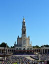 Fatima Sanctuary and pilgrims Royalty Free Stock Photo