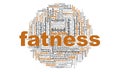 Fatness word cloud Royalty Free Stock Photo