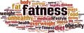 Fatness word cloud Royalty Free Stock Photo